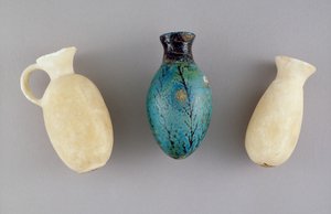 Drie cosmetische containers uit graf G.37, Jericho, ca. 1800-1700 v.Chr. door Prehistoric